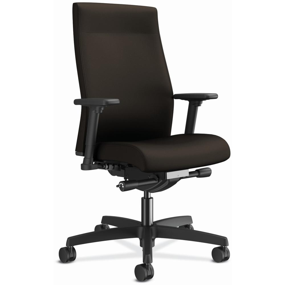 HON Ignition 2.0 Chair - Espresso Seat - Espresso Fabric Back - Black Frame - Mid Back - Espresso. The main picture.
