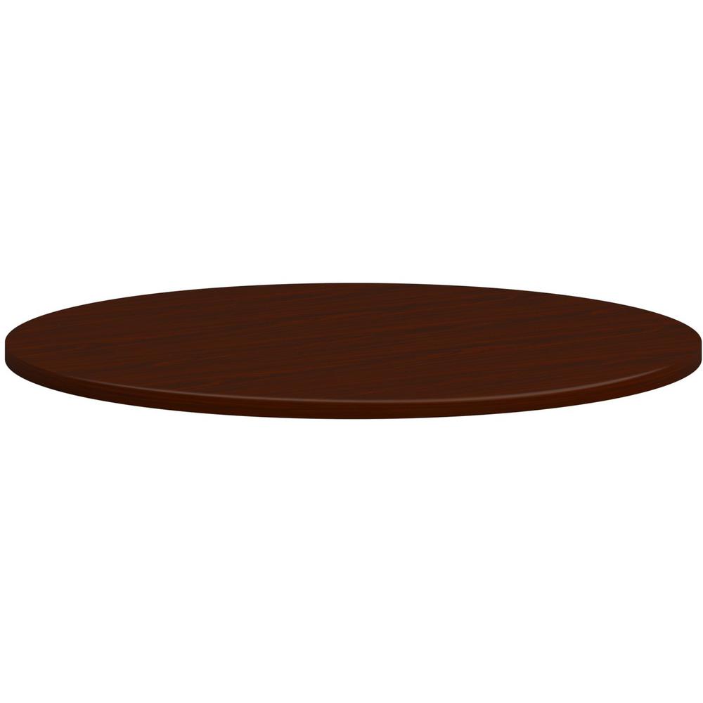 HON Mod HLPLTBL42RND Conference Table Top - Finish: Traditional Mahogany. The main picture.