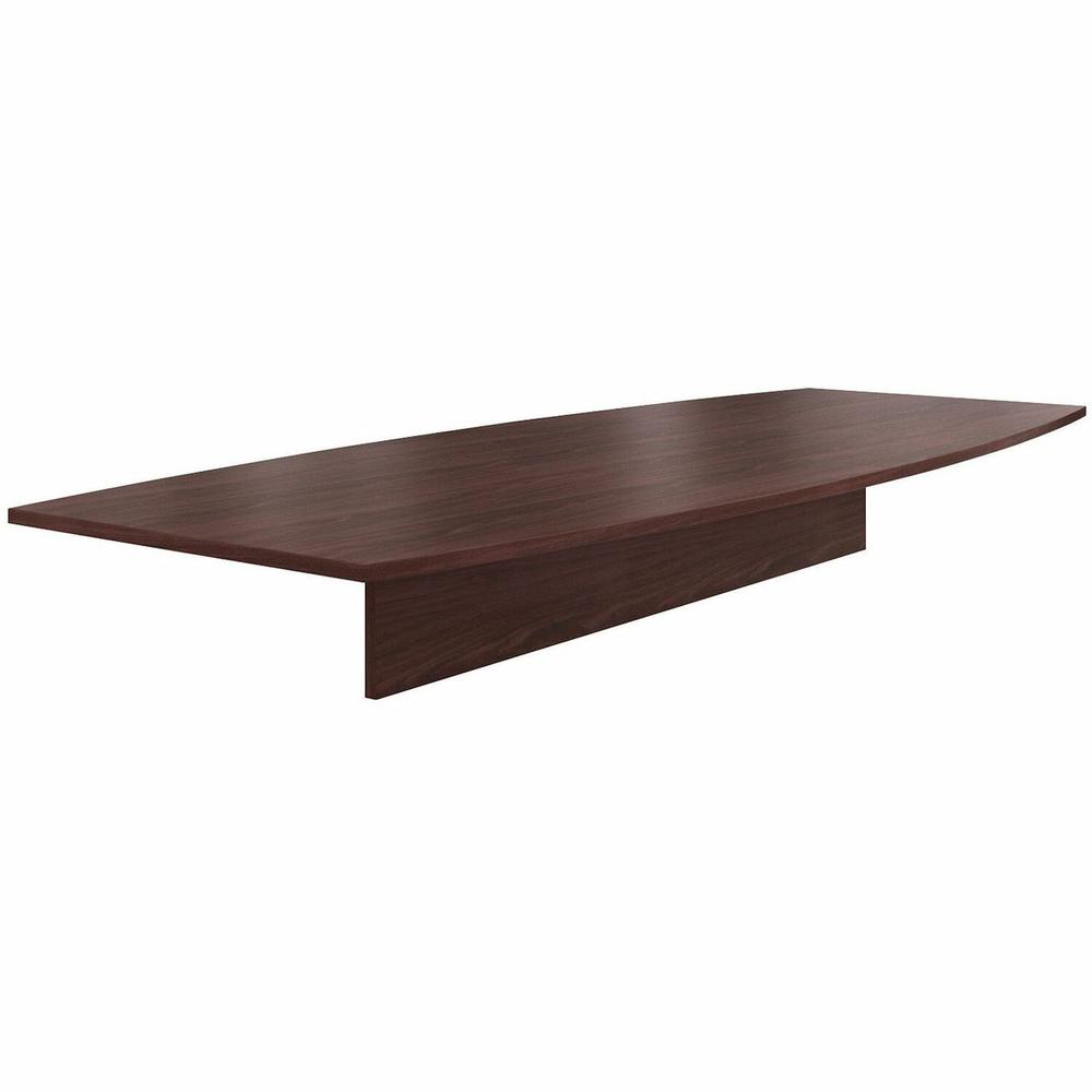 HON Preside HTLB12048P Conference Table Top - 10 ft x 48" - Flat Edge - Finish: Mahogany. Picture 1