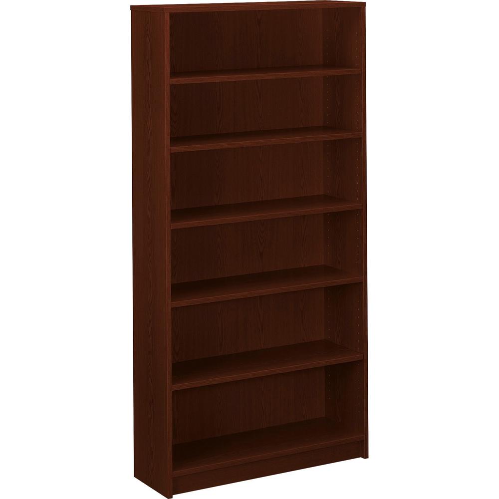 HON 1870 H1876 Bookcase - 36" x 11.5"72.6" - 6 Shelve(s) - Finish: Mahogany. Picture 1