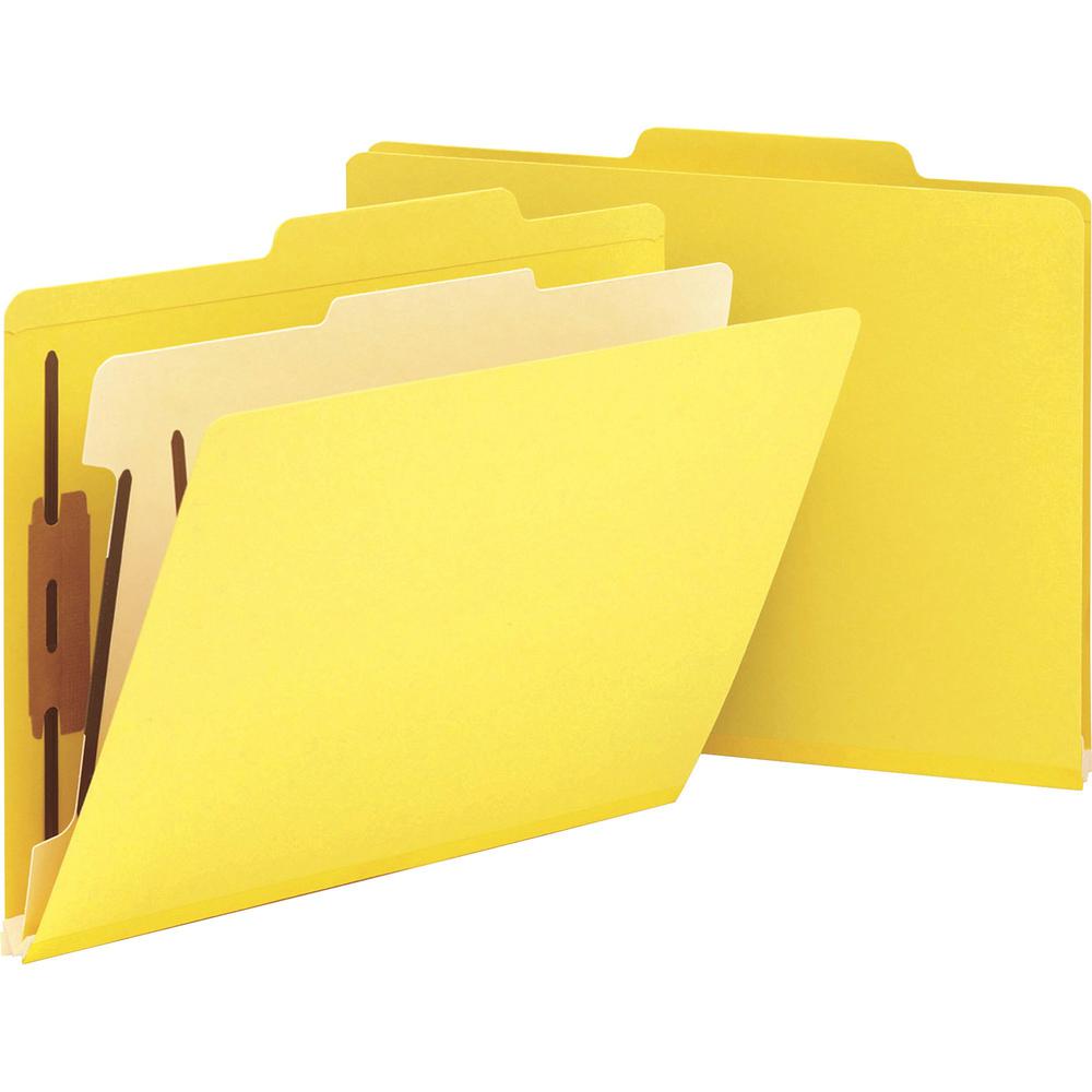 Smead Colored Classification Folders - Letter - 8 1/2" x 11" Sheet Size - 2" Expansion - Prong B Style Fastener - 2" Fastener Capacity for Folder - 2/5 Tab Cut - Right of Center Tab Location - 1 Divid. Picture 1