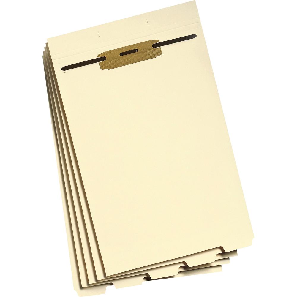 Smead 1/5 Tab Cut Legal Recycled Classification Folder - 8 1/2" x 14" - 1/2" Expansion - 1 x 2B Fastener(s) - 2" Fastener Capacity for Folder - Assorted Position Tab Position - 1 Divider(s) - Manila -. The main picture.