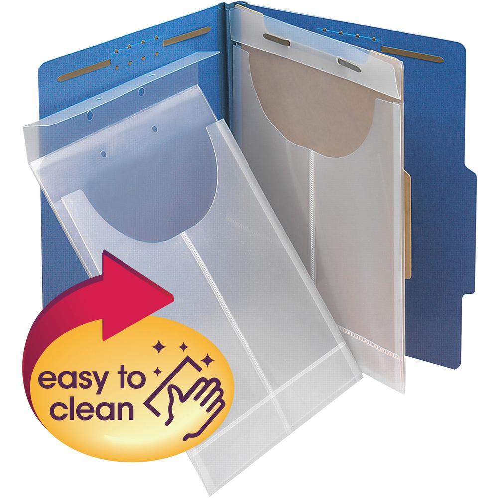 Smead Letter, Legal File Jacket - 8 1/2" x 14" , 8 1/2" x 11" - 100 Sheet Capacity - 3/4" Expansion - 1 Divider(s) - Polypropylene - Clear - 24 / Box. The main picture.