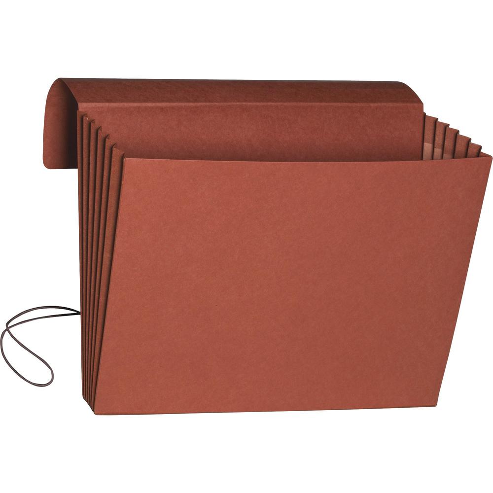 Smead Legal Recycled File Wallet - 8 1/2" x 14" - 5 1/4" Expansion - Redrope - Redrope - 30% Recycled - 10 / Box. Picture 1