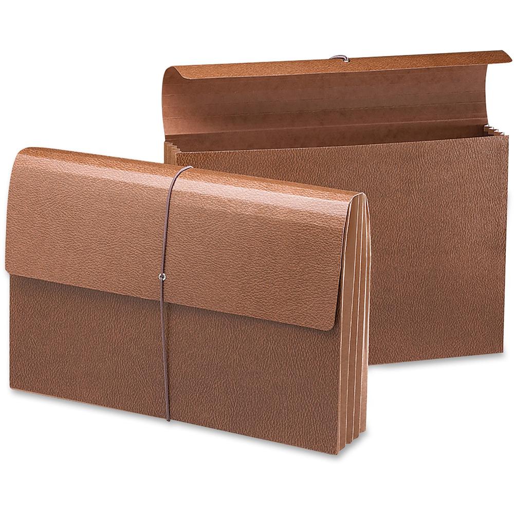 Smead Legal Recycled File Wallet - 8 1/2" x 14" - 3 1/2" Expansion - Redrope - Redrope - 30% Recycled - 1 Each. Picture 1