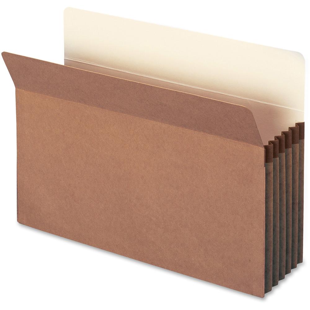Smead TUFF Pocket Straight Tab Cut Legal Recycled File Pocket - 8 1/2" x 14" - 5 1/4" Expansion - Redrope - Redrope - 30% Recycled - 50 / Box. The main picture.