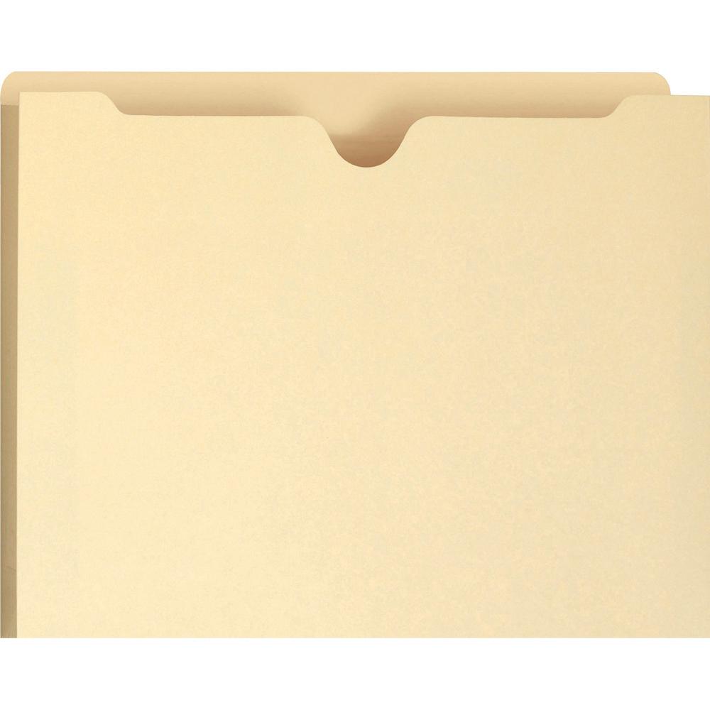 Smead Letter Recycled File Jacket - 8 1/2" x 11" - 2" Expansion - Manila - Manila - 10% Recycled - 50 / Box. Picture 1