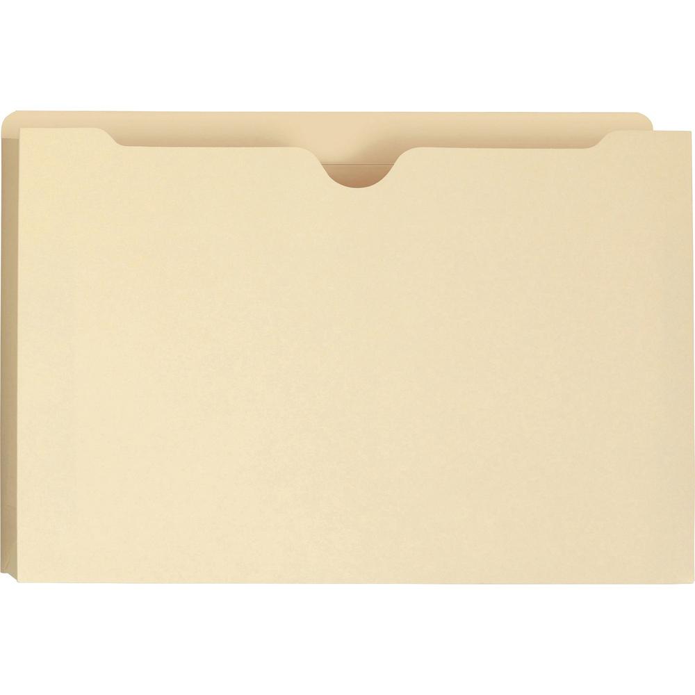 Smead Legal Recycled File Jacket - 8 1/2" x 14" - 1 1/2" Expansion - Manila - 10% Recycled - 50 / Box. Picture 1