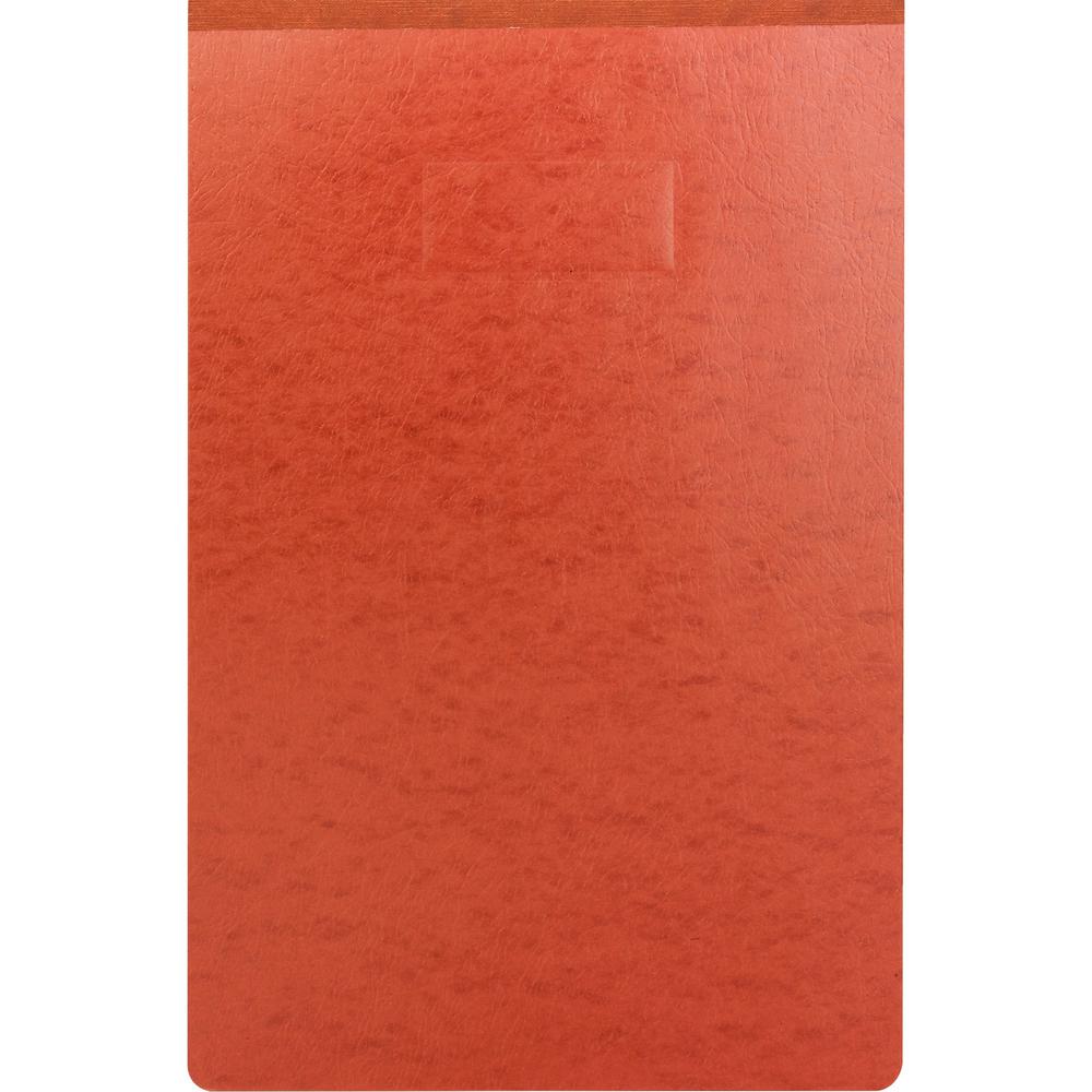 Smead Premium Pressboard Ledger Recycled Fastener Folder - 3" Folder Capacity - 11" x 17" - 3" Expansion - 1 Fastener(s) - Pressboard - Red - 100% Recycled - 1 Each. Picture 1
