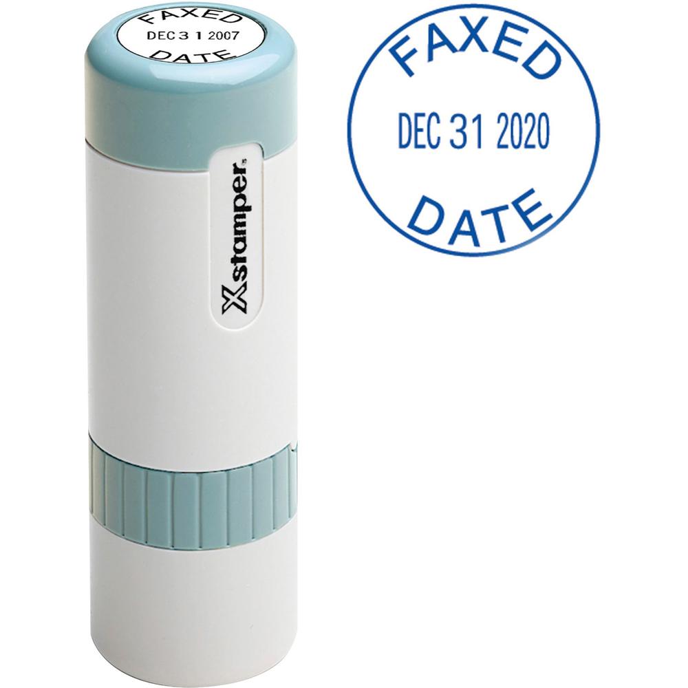 Xstamper XpeDater 2-Line Custom Round Dater - Date Stamp - 0.69" Impression Diameter - 50000 Impression(s) - Recycled - 1 Each. The main picture.