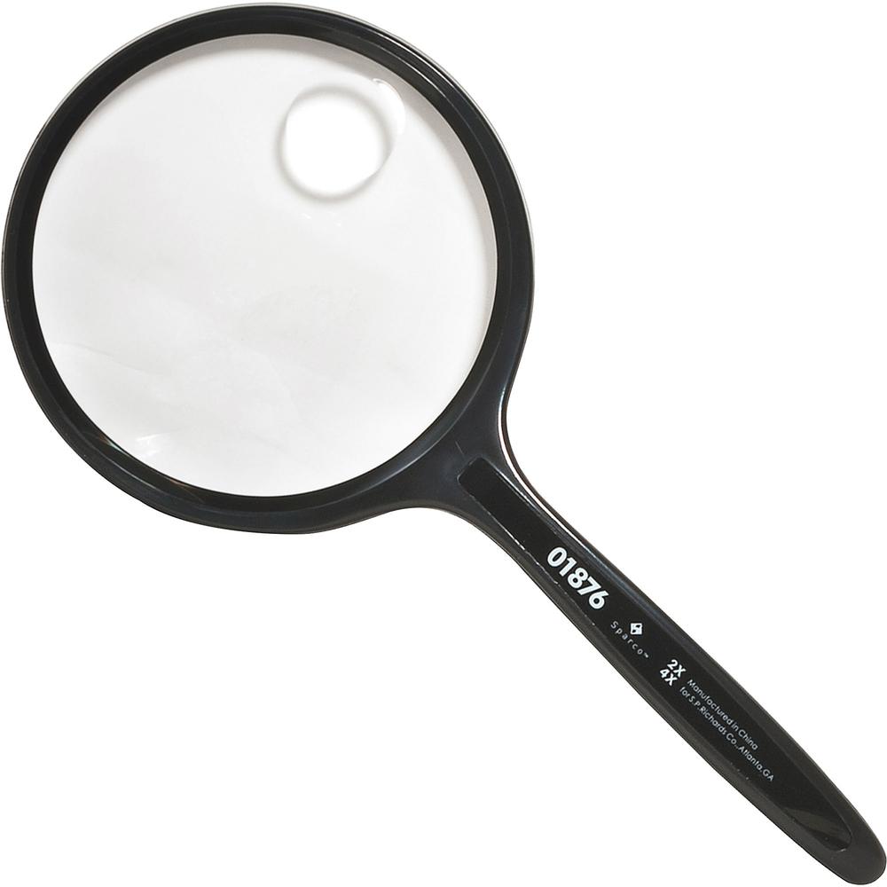 Sparco Handheld Magnifiers - Magnifying Area 3.50" Diameter - Acrylic Lens. Picture 1