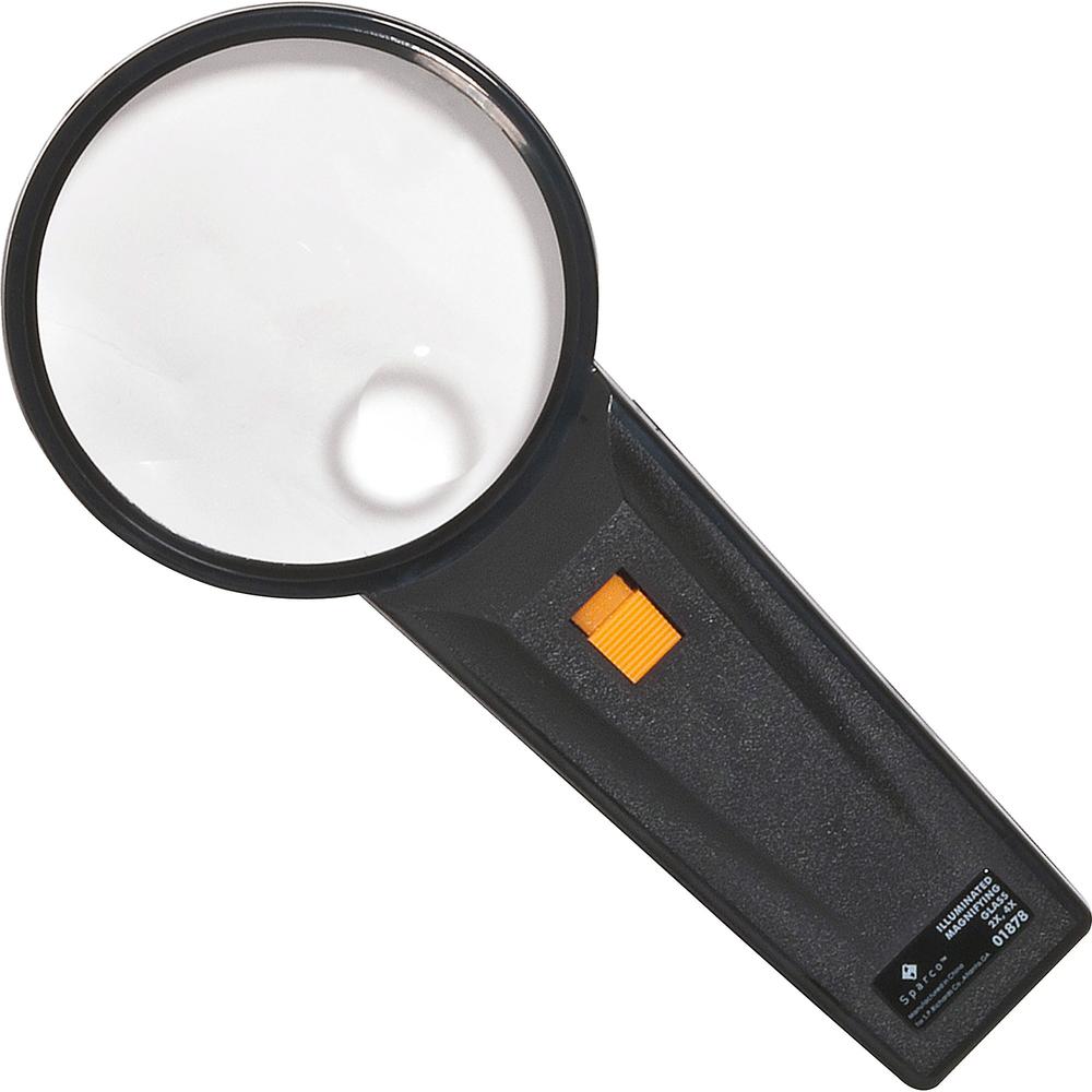 Sparco Illuminated Magnifier - Magnifying Area 3" Diameter. Picture 1