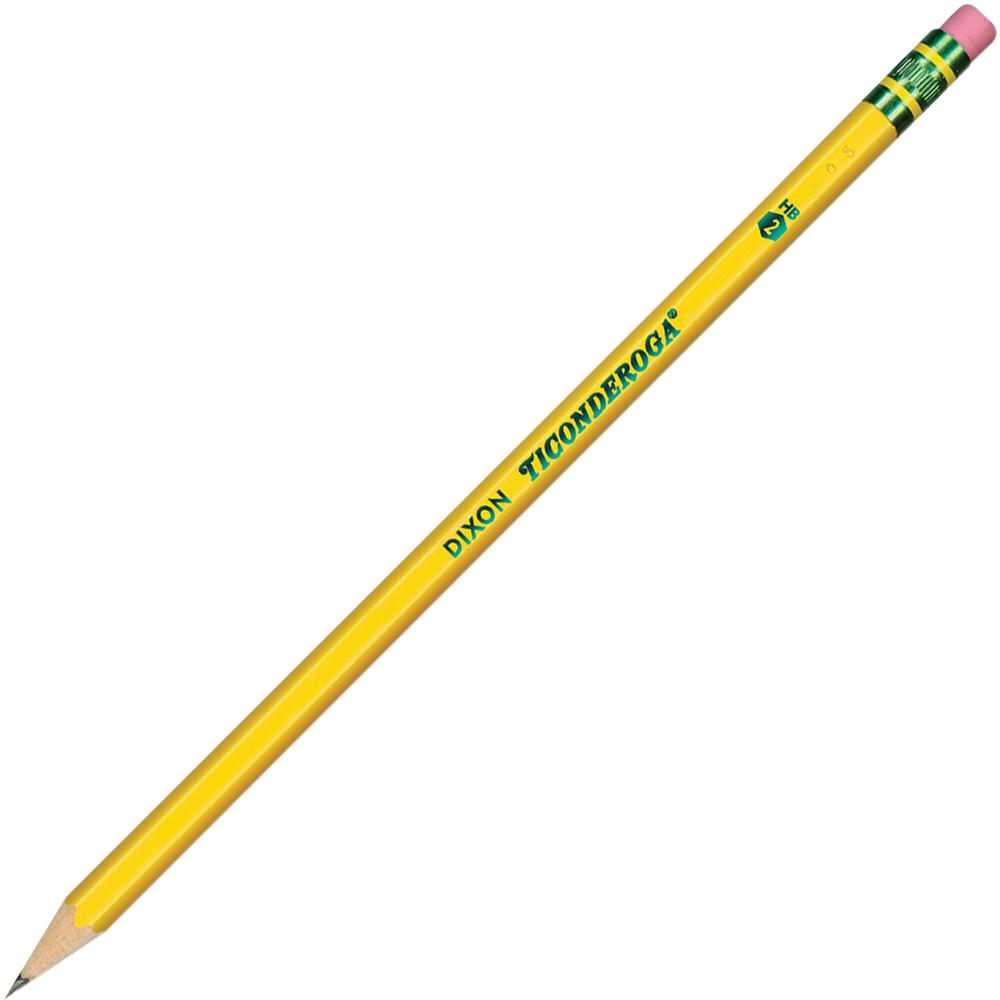 Ticonderoga Presharpened No. 2 Pencils - #2 Lead - Yellow Cedar Barrel - 1 Dozen. Picture 1