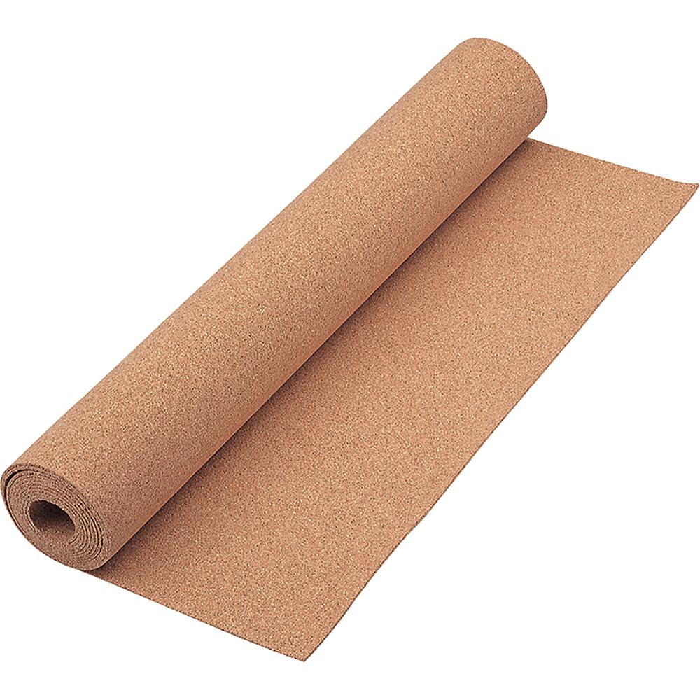 Quartet Natural Cork Roll - 28" Height x 24" Width - Brown Natural Cork Surface - Durable - 1 Each. Picture 1