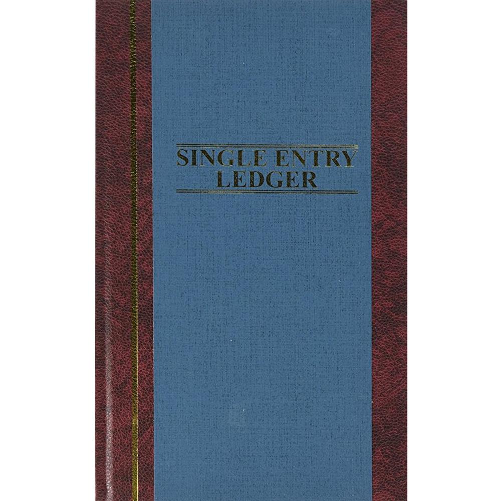 Wilson Jones S300 Single Entry Ledger Account Journal - 150 Sheet(s) - 7.25" x 11.75" Sheet Size - Blue - White Sheet(s) - Blue Cover - 1 Each. Picture 1