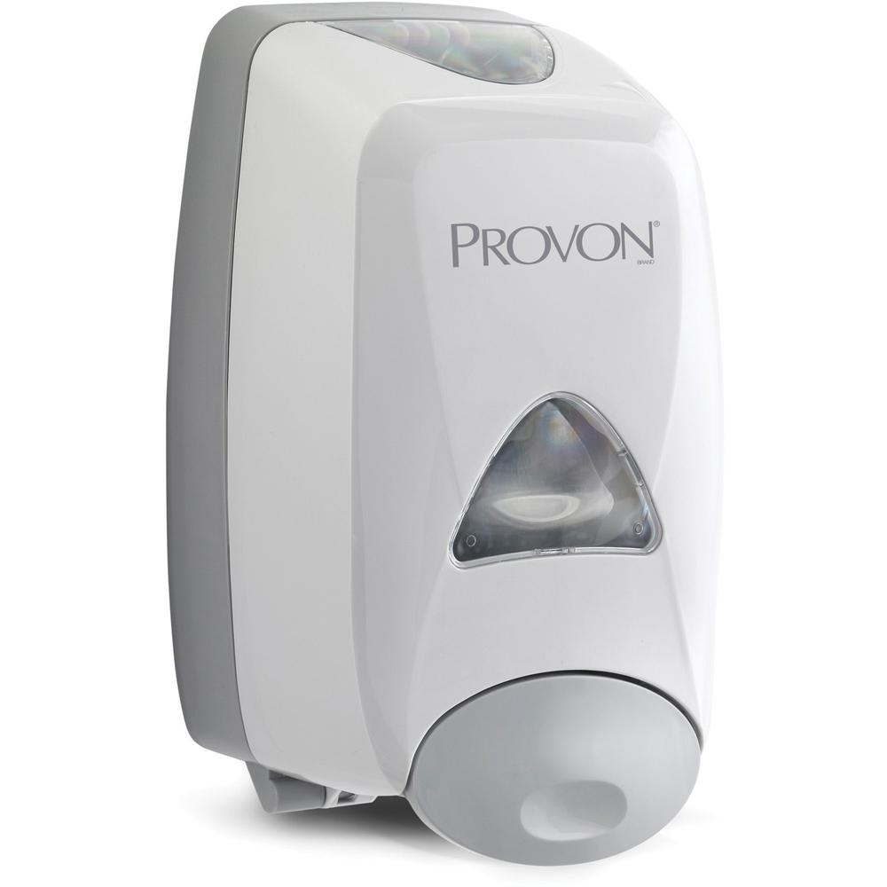 Provon FMX-12 Foam Soap Dispenser - Manual - 1.32 quart Capacity - Key Lock, Soft Push, Site Window - Dove Gray - 1Each. Picture 1