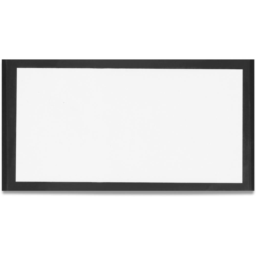 Tatco Label Inserts Magnetic Label Holders - Support 2" x 4" Media - 2.5" x 4.4" x - Vinyl - 10 / Pack - White. Picture 1