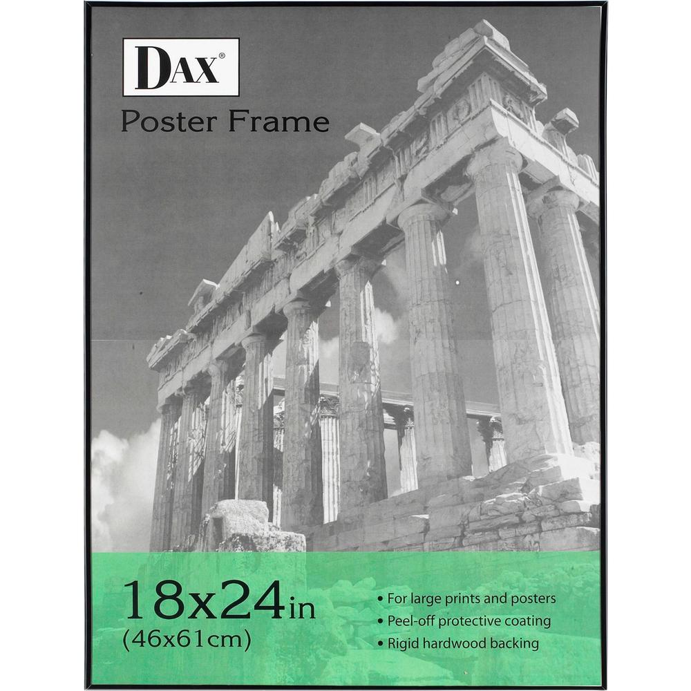 DAX U-Channel Wall Poster Frames - Holds 16" x 20" Insert - Vertical, Horizontal - 1 Each - Black. Picture 1