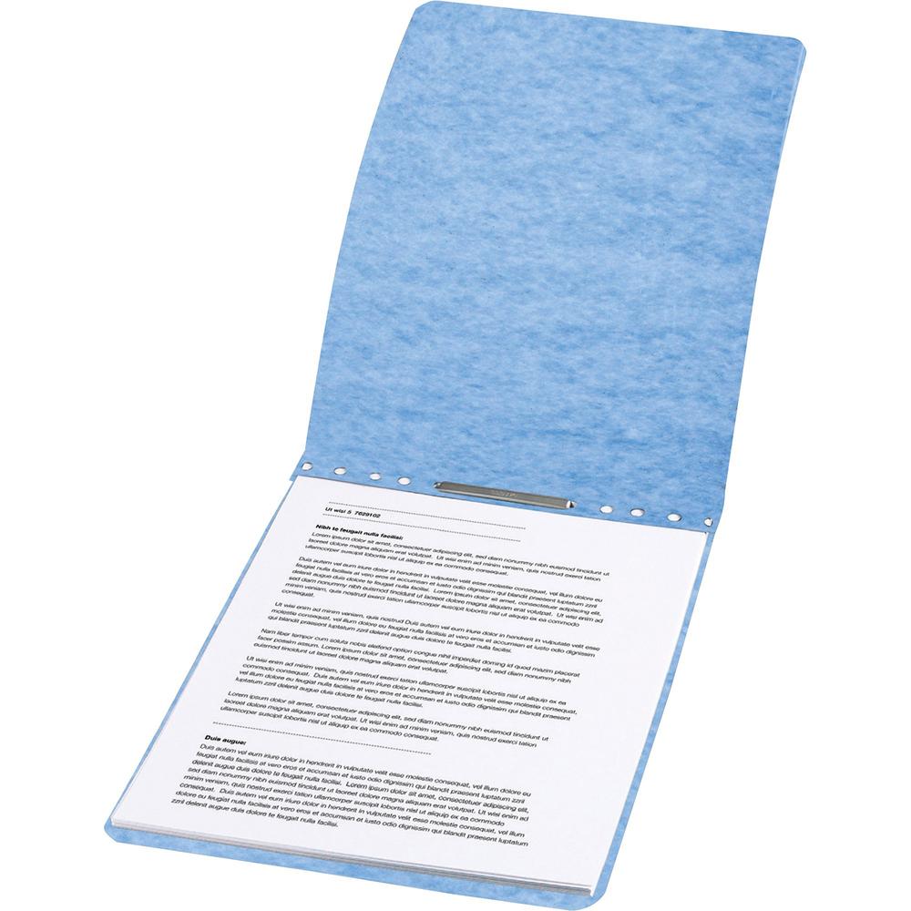ACCO Presstex Letter Recycled Report Cover - 2" Folder Capacity - 8 1/2" x 11" - Folder - Presstex, Tyvek - Light Blue - 30% Recycled - 1 Each. Picture 1