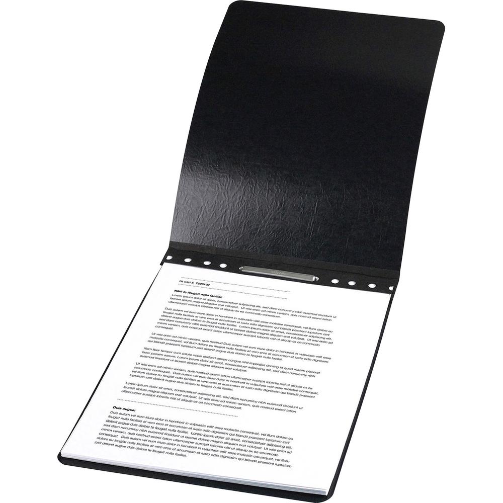 ACCO Presstex Legal Recycled Report Cover - 2" Folder Capacity - 8 1/2" x 14" - Black - 30% Recycled - 1 Each. Picture 1