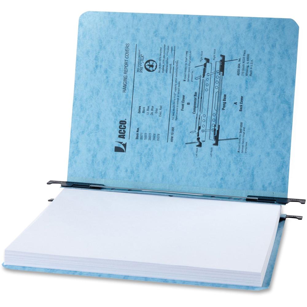 ACCO Presstex Letter Recycled Report Cover - 2" Folder Capacity - 8 1/2" x 11" - Presstex - Light Blue - 60% Recycled - 5 / Pack. The main picture.