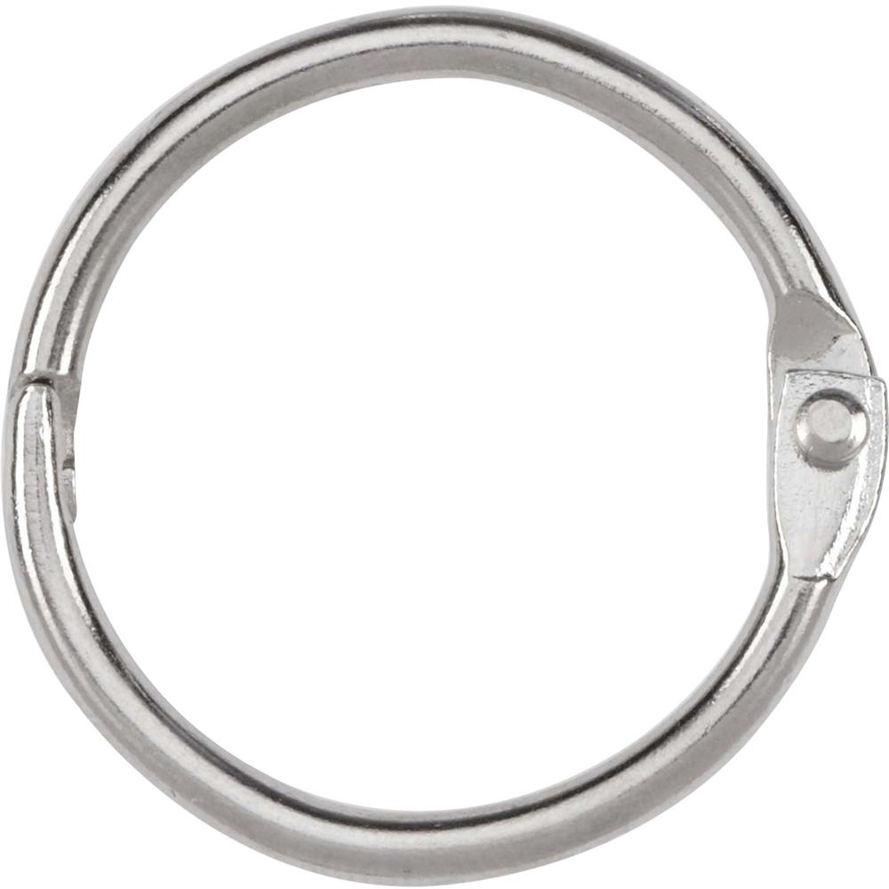 ACCO Loose-Leaf Rings - 1" Maximum Capacity - 175 x Sheet Capacity - Silver - Nickel - 100 / Box. The main picture.