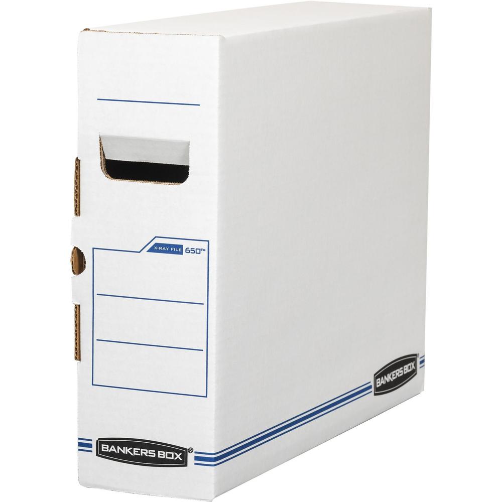 Bankers Box X-Ray Film Storage Boxes - Internal Dimensions: 5" Width x 18.75" Depth x 14.88" Height - External Dimensions: 5.3" Width x 19.8" Depth x 15.8" Height - Side Tuck, Locking Tab Closure - He. Picture 1