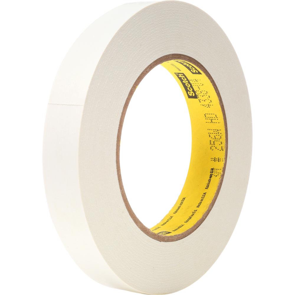 Scotch Flatback Write-On Paper Tape - 20 yd Length x 0.75" Width - 3" Core - Paper - 6.70 mil - Rubber Backing - For Shelf Labeling - 1 / Roll - White. Picture 1