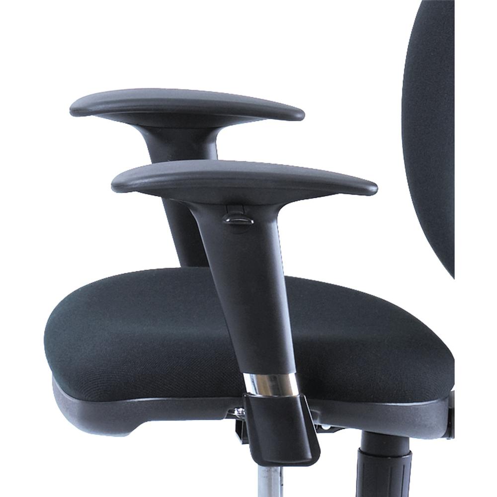 Safco Metro Chair Adjustable-height Arm Set - Black - 2 / Pair. Picture 1