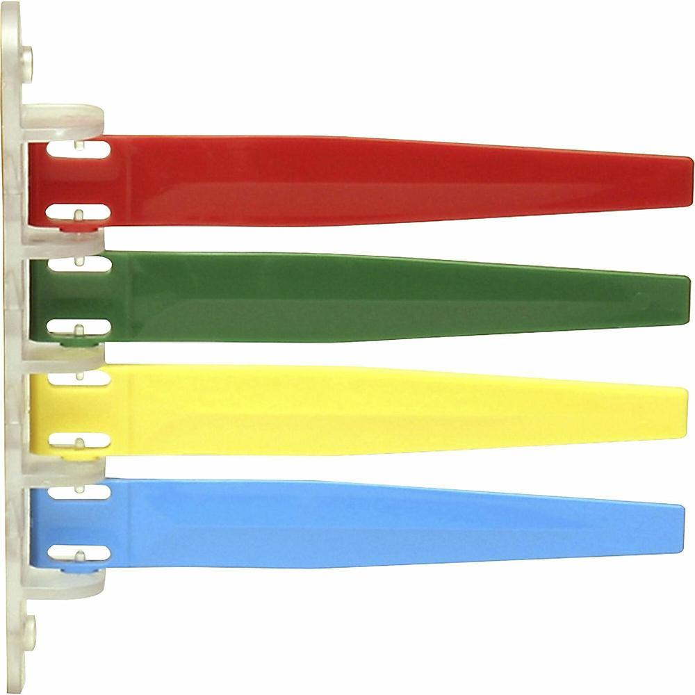 IMC-DIP Exam Room Status Signal Flags - 7.8" x 7.3" - Plastic - Red, Green, Yellow, Blue. Picture 1