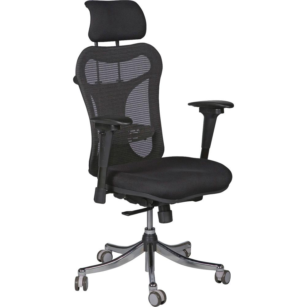 MooreCo Ergo Ex Ergonomic Office Chair - Black Seat - 5-star Base - 1 Each. Picture 1