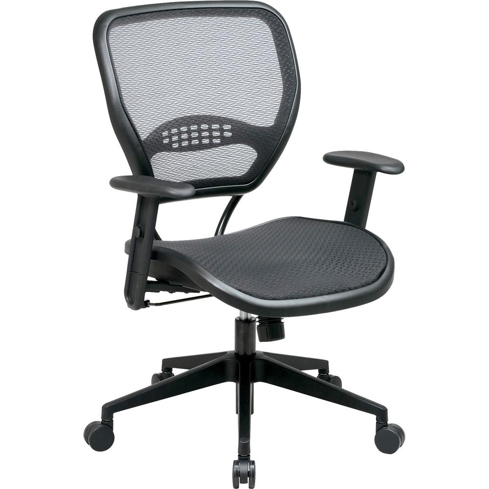 Office Star Matrex Mesh Back Task Chair - Black Seat - Mesh Back - 5-star Base - 20.50" Seat Width x 21" Seat Depth - 26.8" Width x 26.5" Depth x 42" Height. Picture 1
