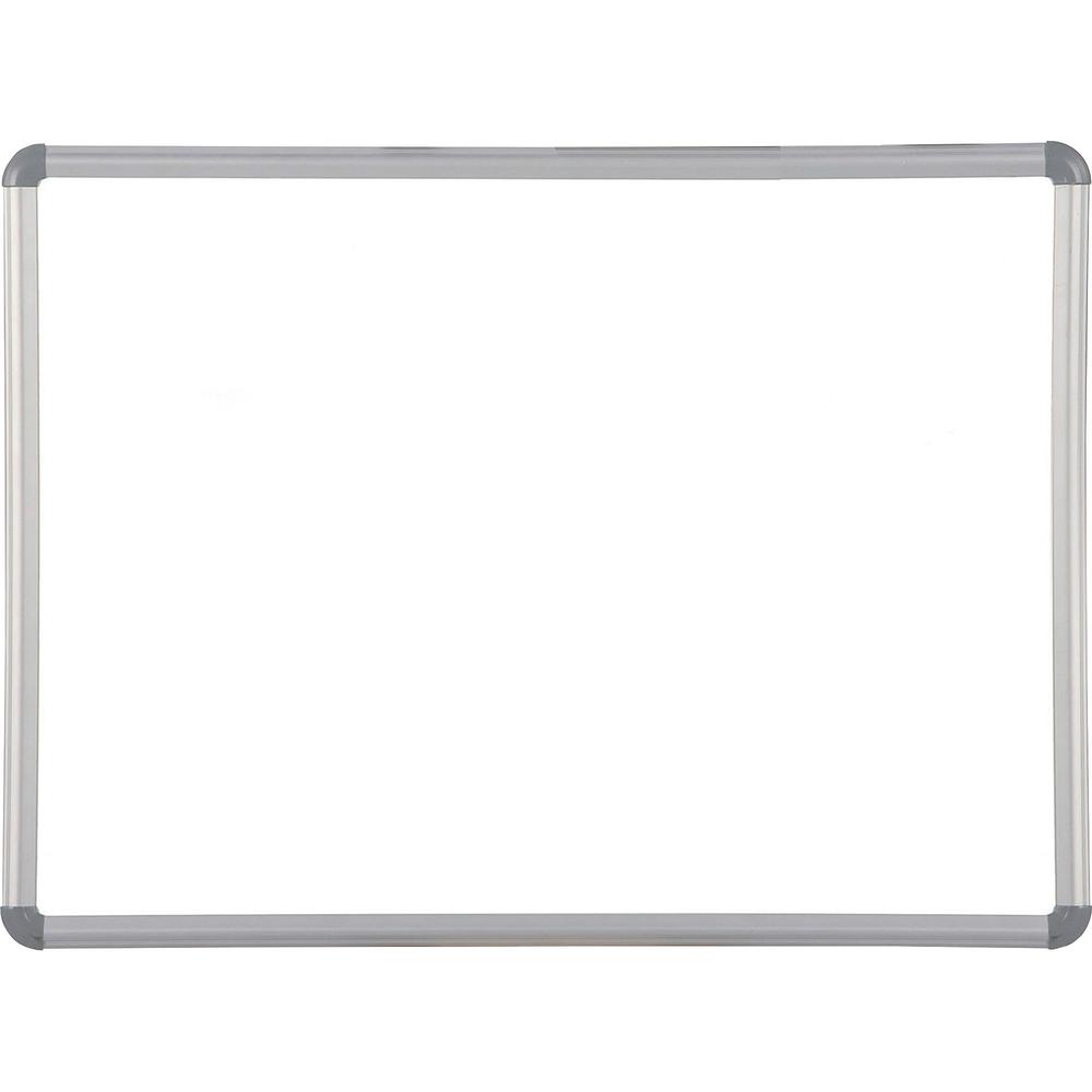 MooreCo Magna Rite Magnetic Marker Boards - 36" (3 ft) Width x 48" (4 ft) Height - Steel, Polyvinyl Chloride (PVC), Medium Density Fiberboard (MDF) Surface - Anodized Aluminum Frame - Rectangle - 1 Ea. Picture 1