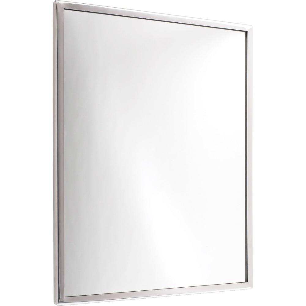 See All Flat Mirror - Rectangular - 18" Width x 24" Length - Stainless Steel - 1 Each. Picture 1