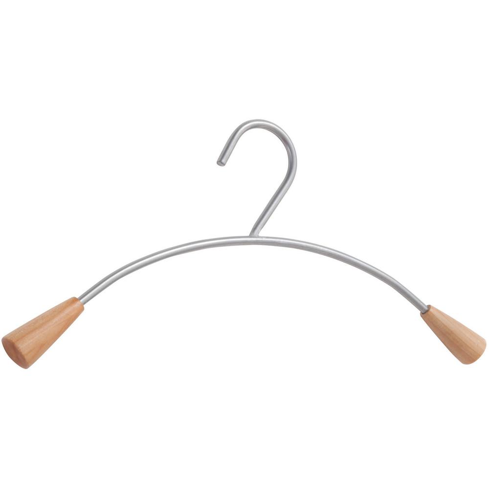 Alba Stainless Coat Hanger - 18" Length - for Garment - Stainless Steel - 6 / Set. Picture 1