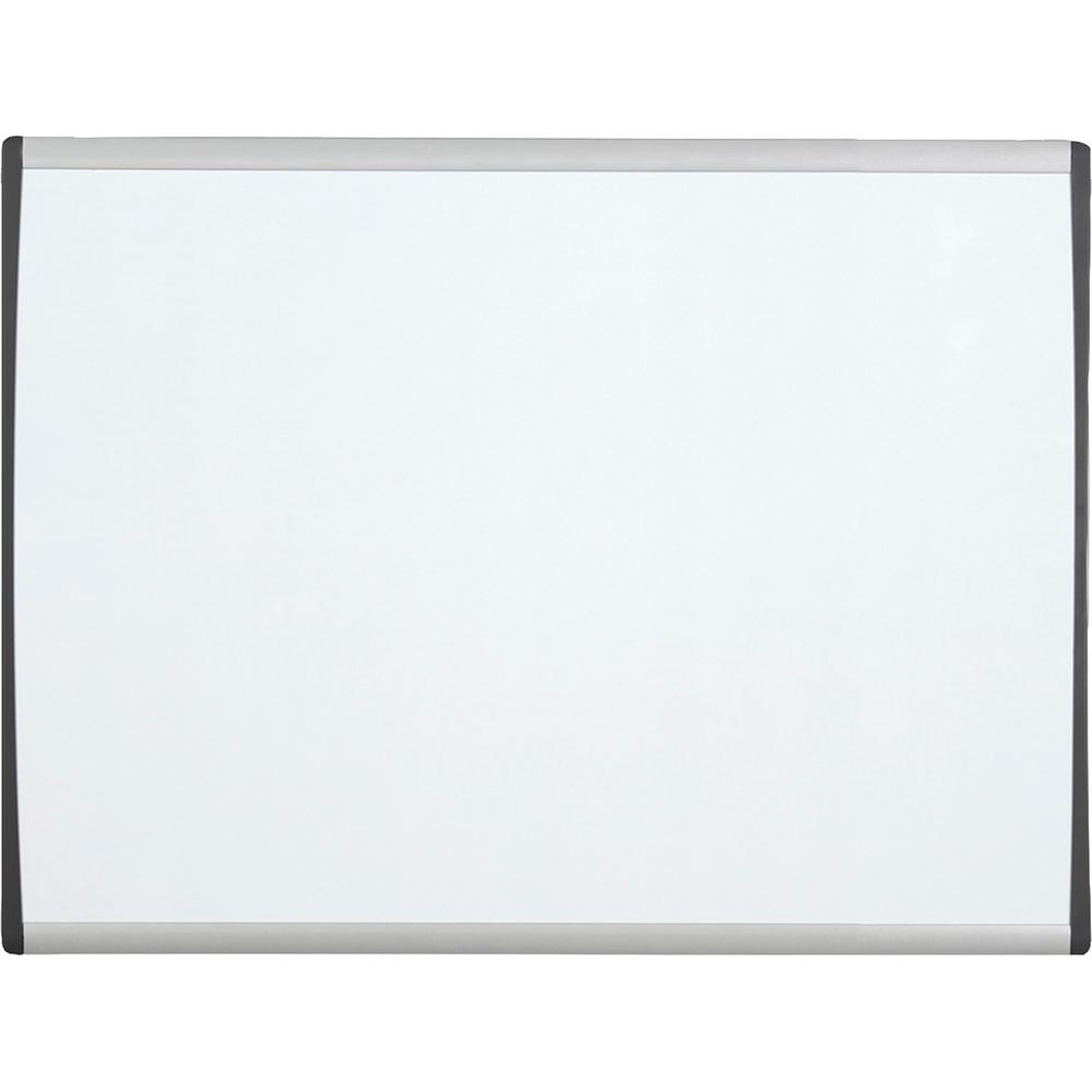 Quartet Arc Cubicle Magnetic Whiteboard - 14" (1.2 ft) Width x 11" (0.9 ft) Height - White Painted Steel Surface - Silver Aluminum Frame - Horizontal - Magnetic - 1 Each. Picture 1