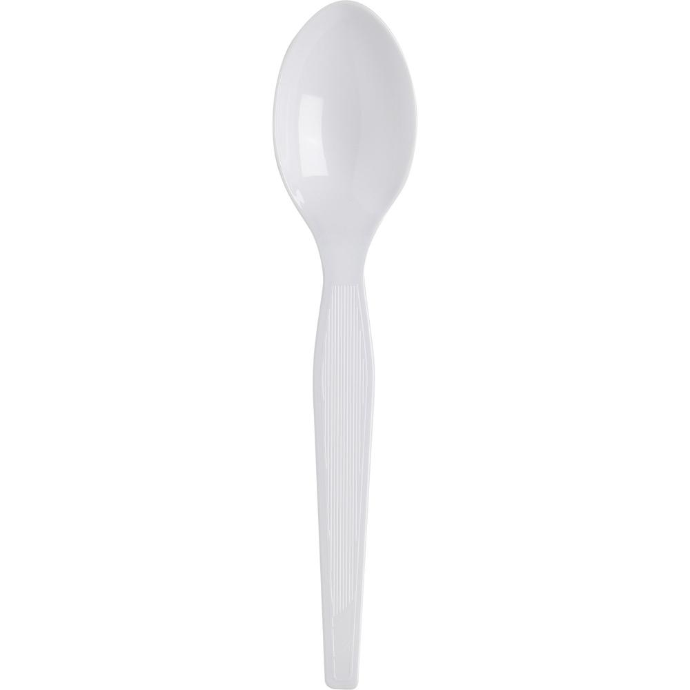 Dixie Heavyweight Disposable Teaspoons by GP Pro - 1000/Carton - Teaspoon - 1 x Teaspoon - White. Picture 1