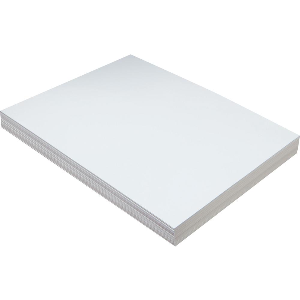 Pacon Medium Weight Multipurpose Tagboard - Art, Craft - 12"Width x 9"Length - 100 / Pack - White. Picture 1