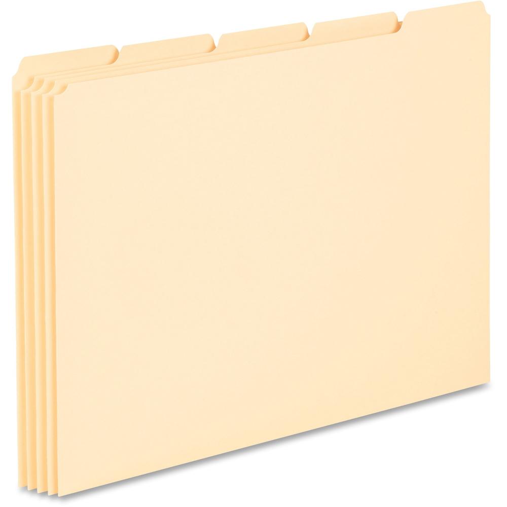 Pendaflex Blank Tab Manila File Guides - Blank, Write-on Tab(s) - 8.5" Divider Width x 11" Divider Length - Letter - Manila Manila Divider - Manila Tab(s) - 100 / Box. The main picture.