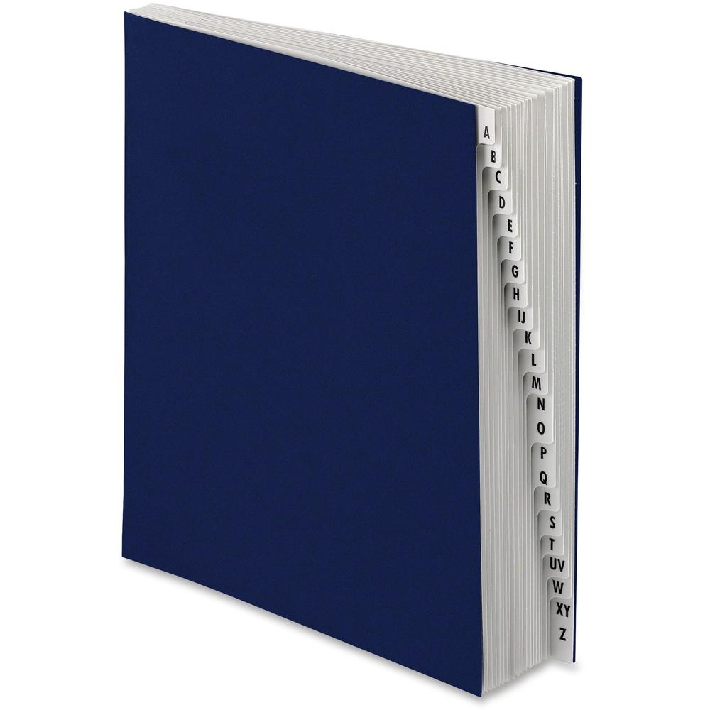 Pendaflex Indexing Expanding Desk File - 8 1/2" x 11" - 30 Divider(s) - Pressboard - Navy - 10% Recycled - 1 Each. Picture 1