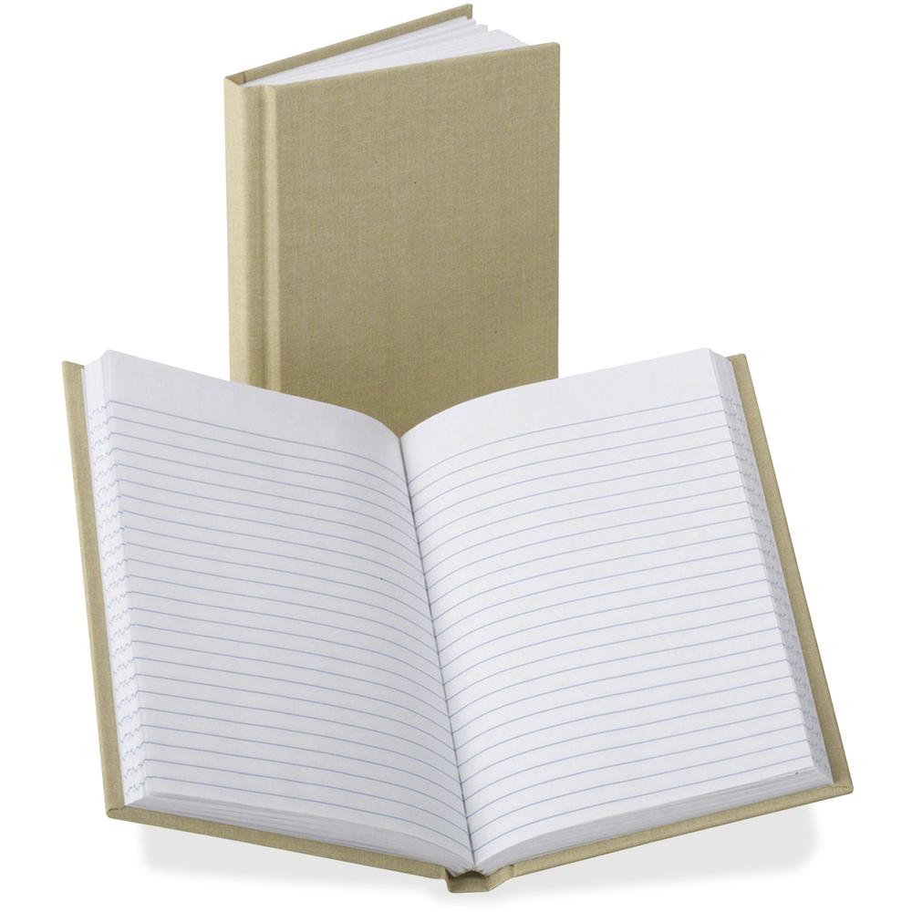 Boorum & Pease Boorum Bound Memo Book - 96 Pages - 4 3/8" x 7" - 0.79" x 7.4" x 9.8" - White Paper - Tan Cover - Hard Cover, Acid-free - 1 Each. Picture 1