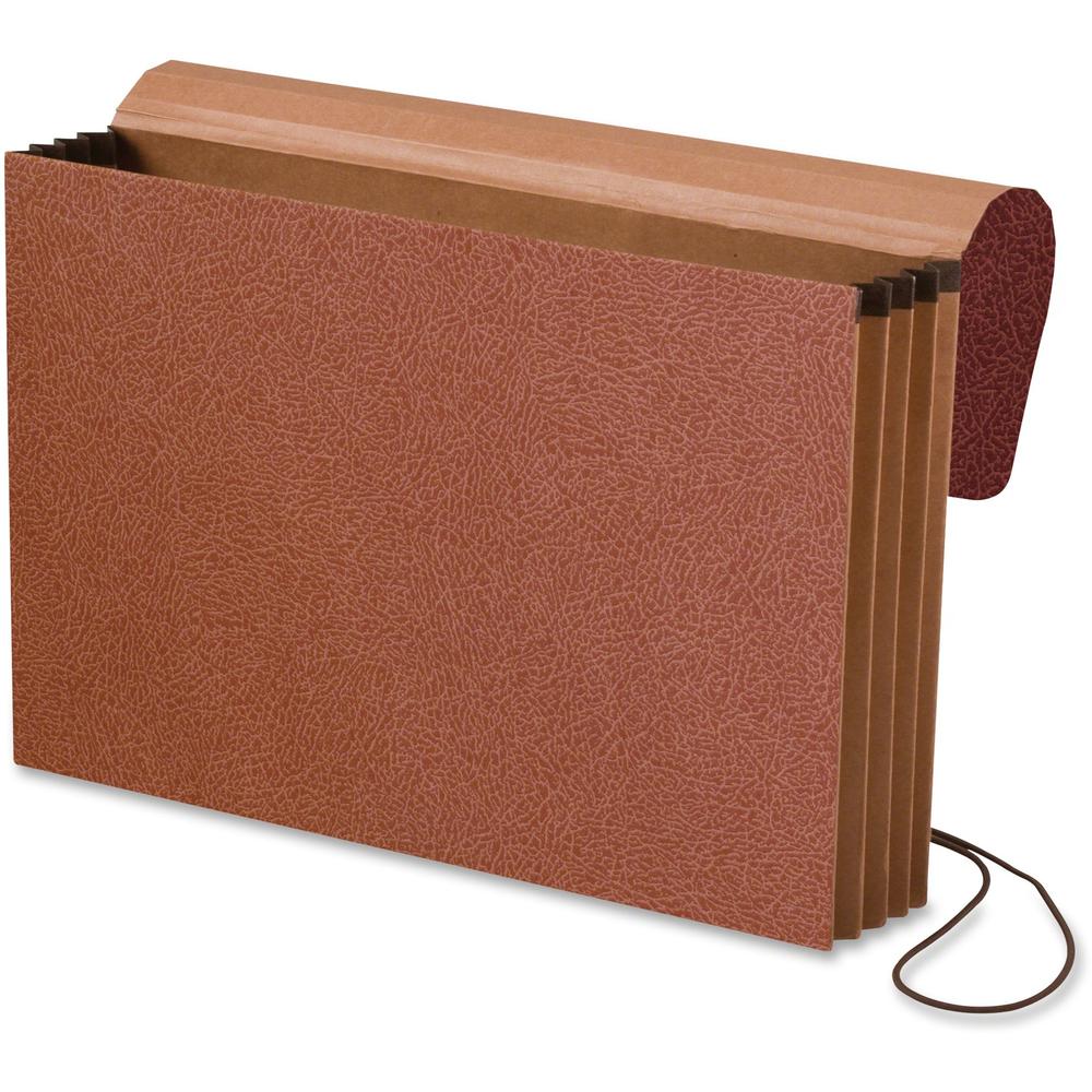 Pendaflex Legal Recycled File Wallet - 8 1/2" x 14" - 700 Sheet Capacity - 3 1/2" Expansion - Red Fiber - 30% Fiber Recycled - 1 Each. Picture 1