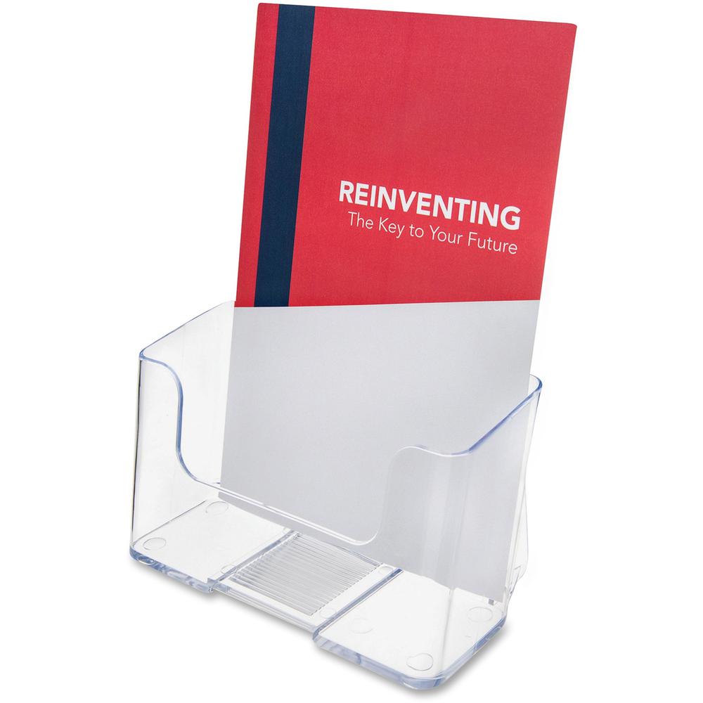 Deflecto Single Compartment DocuHolder - 1 Compartment(s) - 7.8" Height x 6.5" Width x 3.8" DepthDesktop - Booklet Size - Clear - Plastic - 1 Each. Picture 1