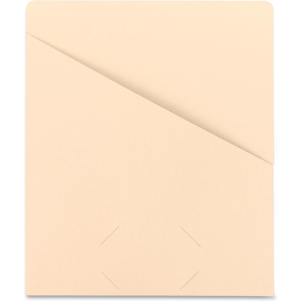 Smead Letter Recycled File Jacket - 8 1/2" x 11" - Manila - Manila - 10% Recycled - 25 / Pack. Picture 1