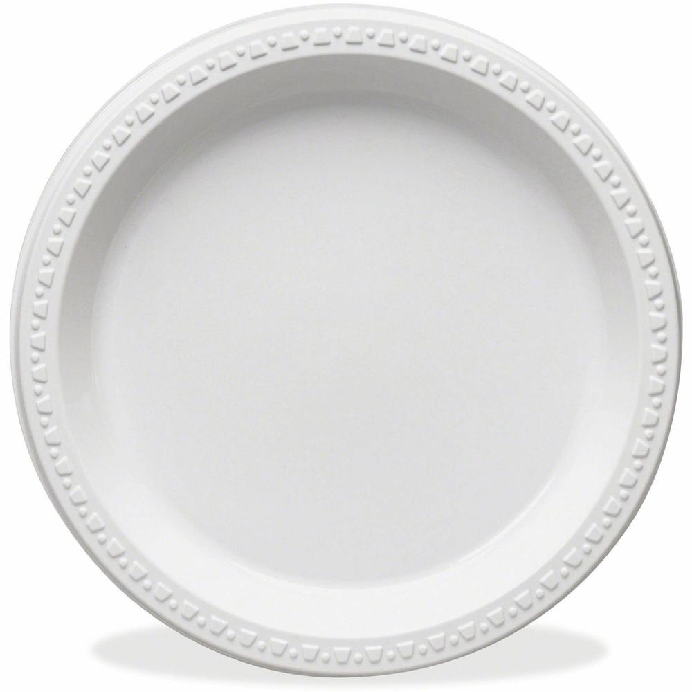 Tablemate Dinnerware Plate - 10.3" Diameter - Plastic Body - 125 / Pack. Picture 1