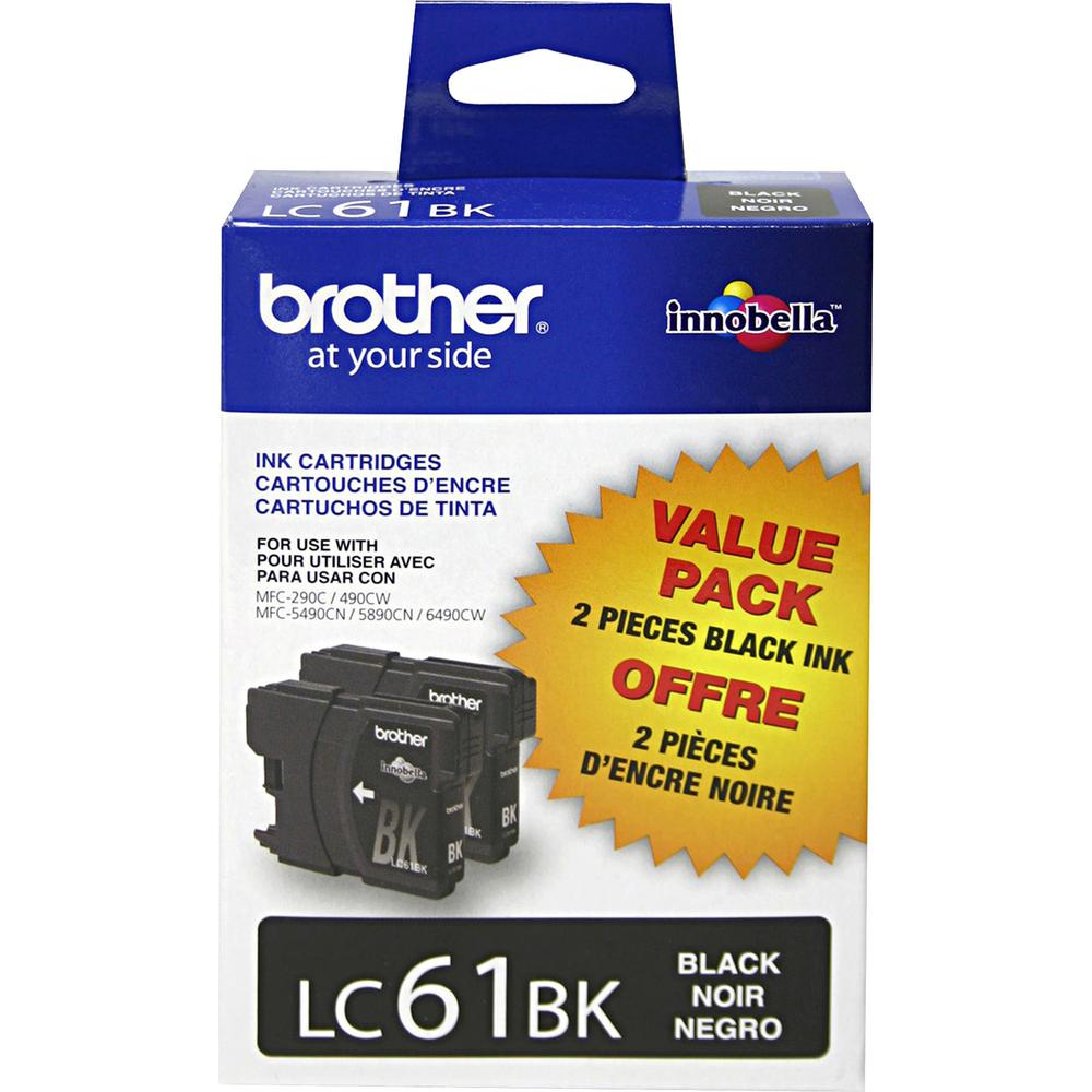 Brother LC612PKS Original Ink Cartridge - Inkjet - 450 Pages - Black - 2 / Pack. Picture 1