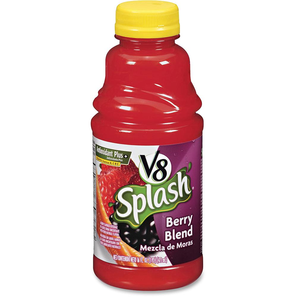 V8 Splash Fruit Juice - 16 fl oz (473 mL) - 12 / Carton. Picture 1