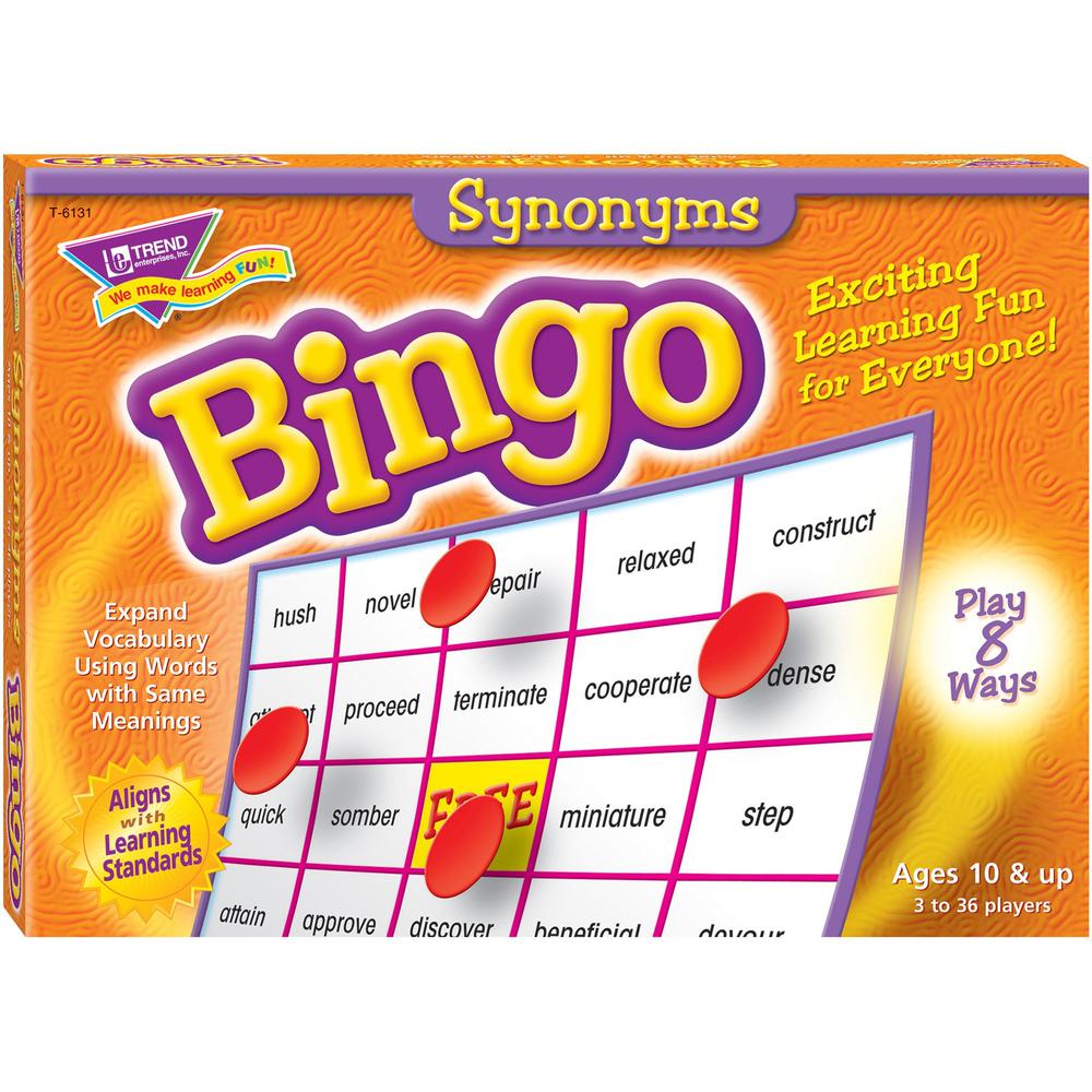 Trend Synonyms Bingo Game - Theme/Subject: Learning - Skill Learning: Language - 9-13 Year. Picture 1