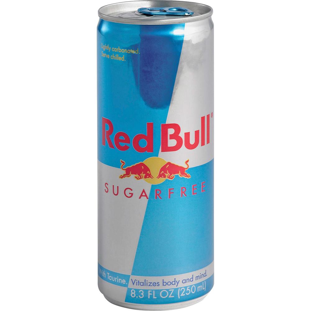 Red Bull Sugar-free Energy Drink - Ready-to-Drink - Sugar Free - 8.30 fl oz (245 mL) - 24 / Carton. Picture 1
