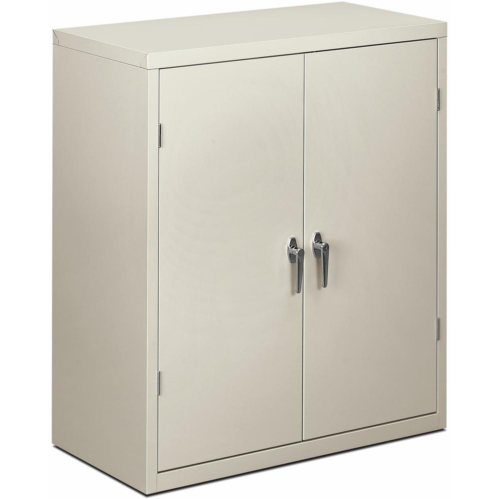HON Brigade HSC1842 Storage Cabinet - 36" x 18.1" x 41.8" - 2 x Shelf(ves) - Hinged Door(s) - 251.33 lb Load Capacity - Adjustable Shelf, Rugged, Reinforced, Welded, Locking Mechanism, Leveling Glide,. Picture 1